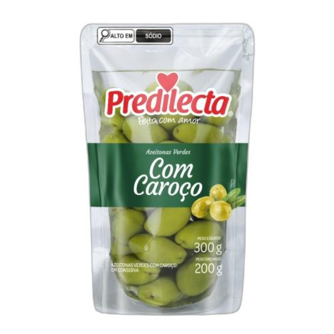 Detalhes do produto Azeitonas Verdes C/ Caroco 200Gr Predil .