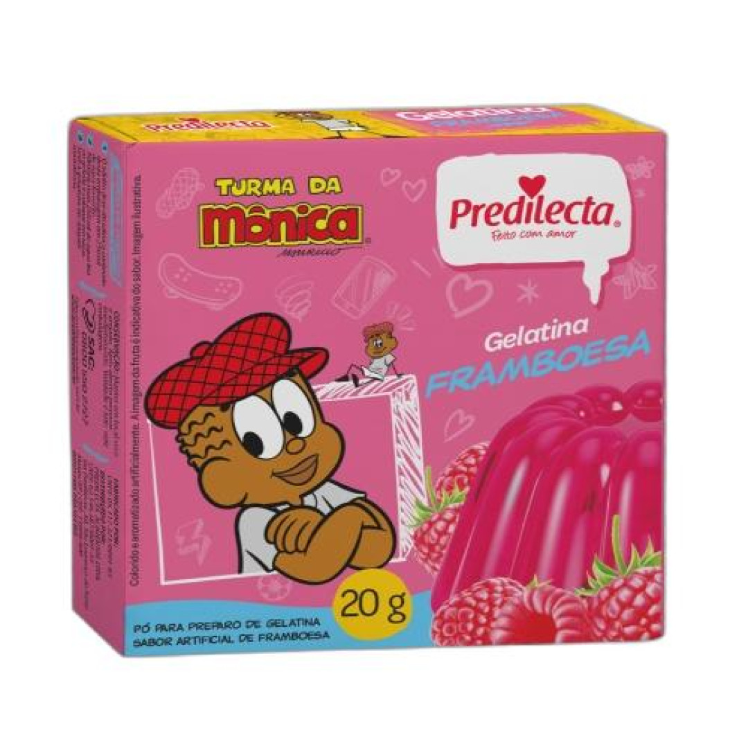 Detalhes do produto Gelatina Po 20Gr Predilecta Framboesa