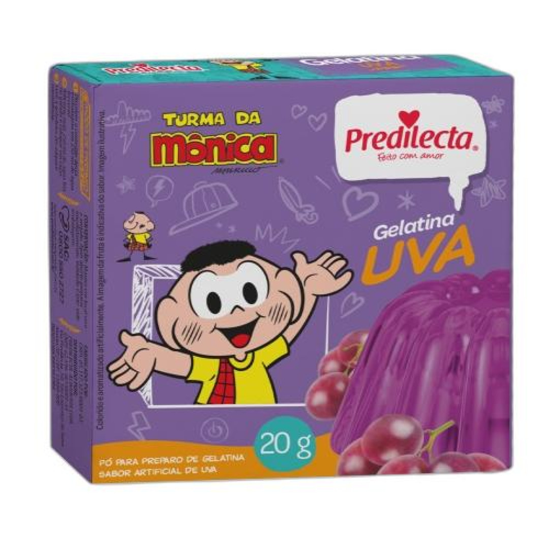 Detalhes do produto Gelatina Po 20Gr Predilecta Uva