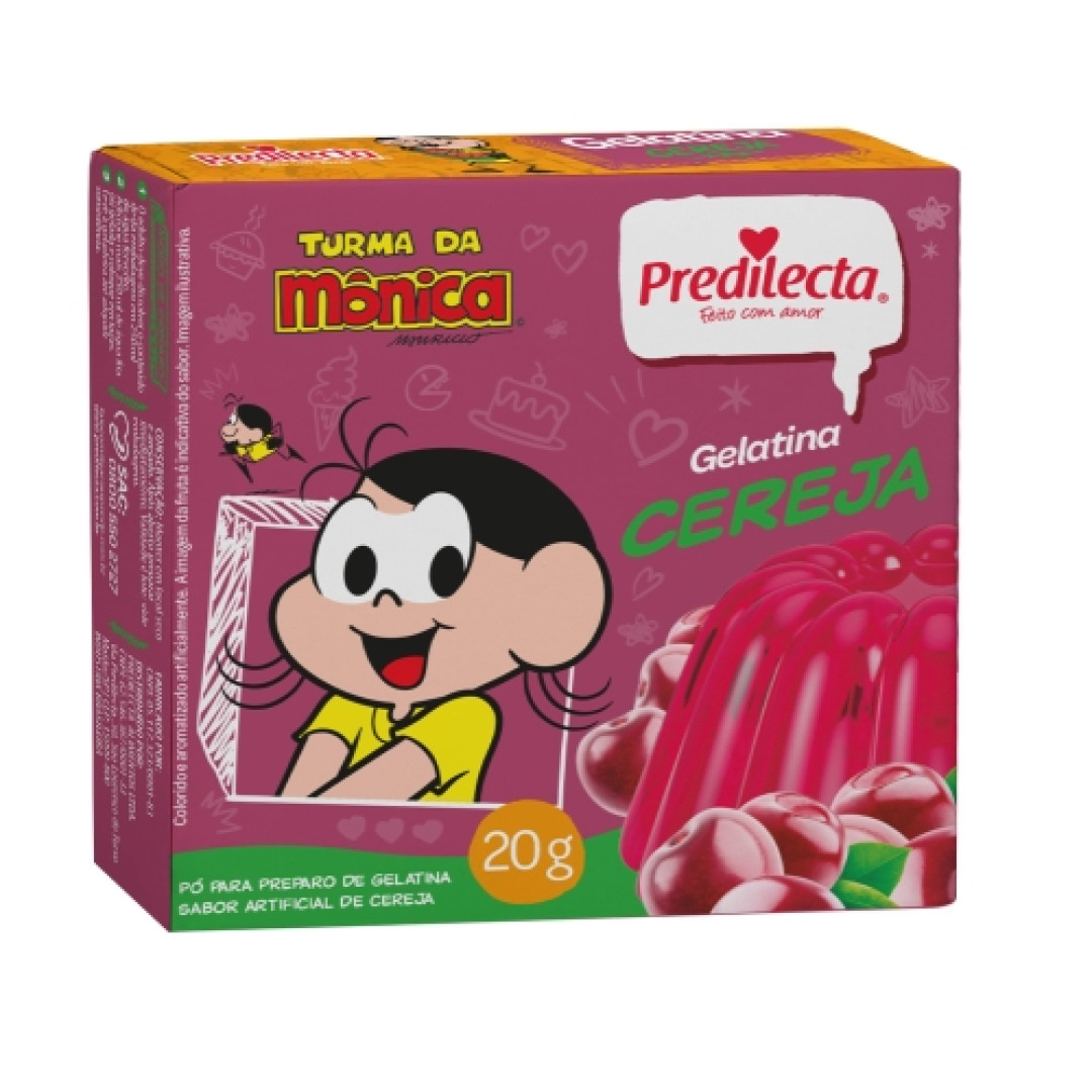 Detalhes do produto Gelatina Po 20Gr Predilecta Cereja