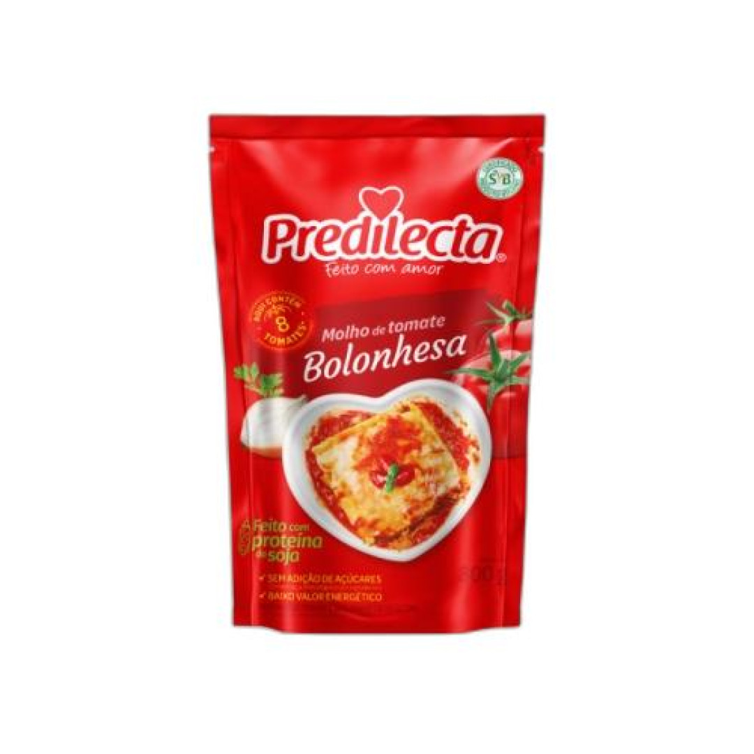 Detalhes do produto Molho Tomate 300Gr Predilecta Bolonhesa