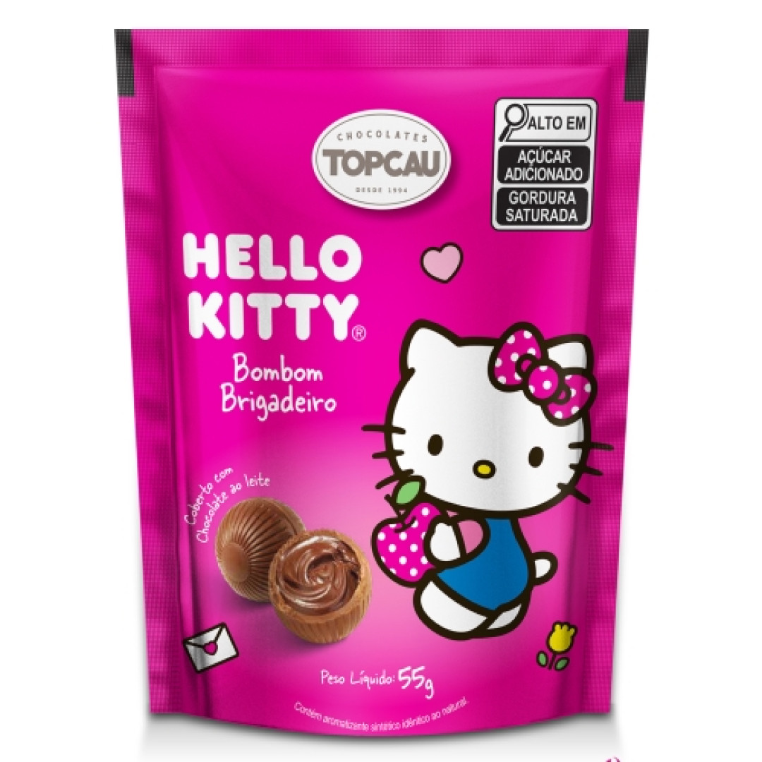 Detalhes do produto Bombom Recheio Hello Kitty 55G Top Cau Choco Ao Leite