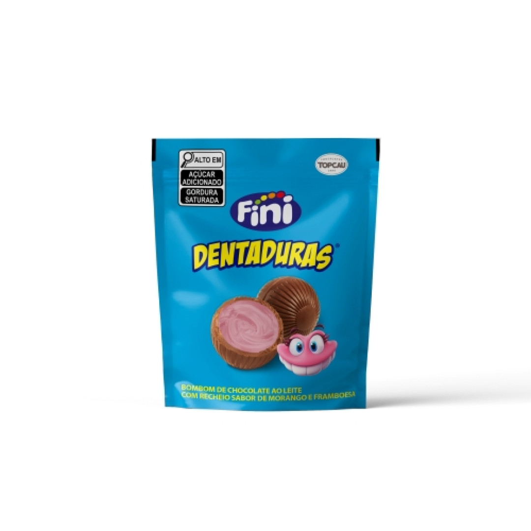 Detalhes do produto Bombom Rech Dentadura Fini 55G Top Cau Mor.framb