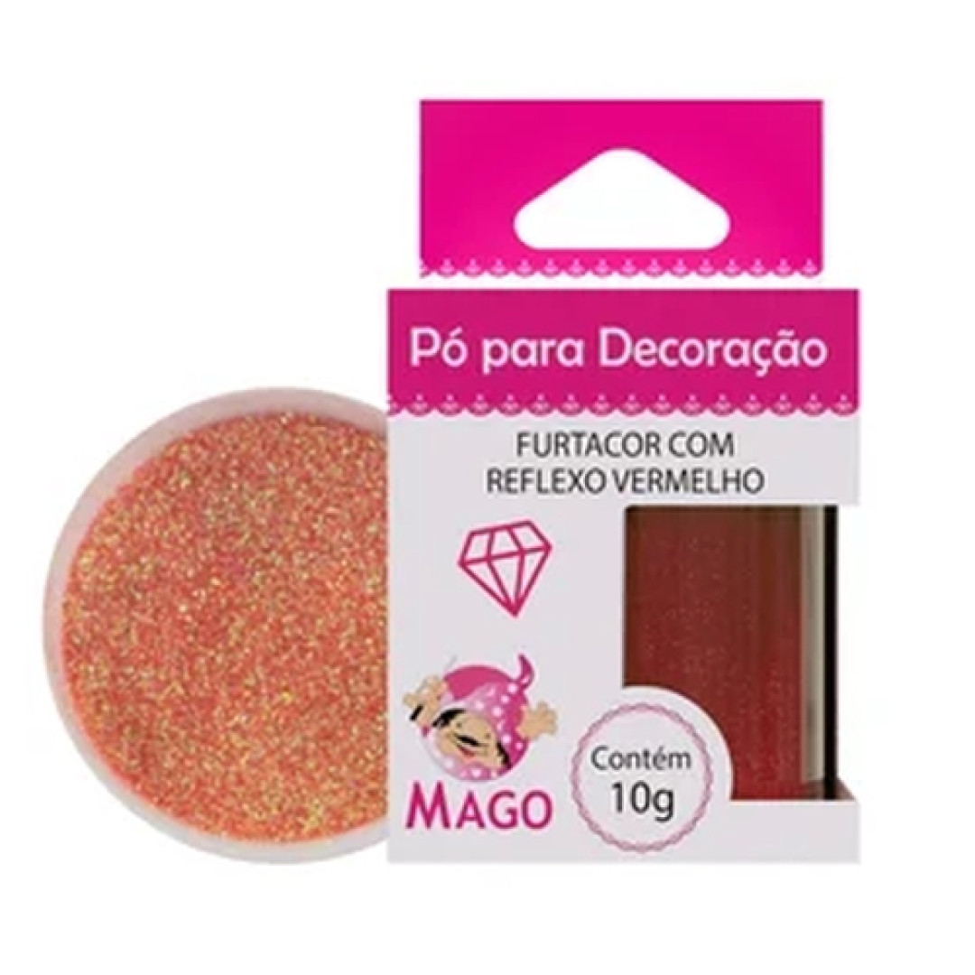 Detalhes do produto X Po P/ Decoracao Furtacor 10Gr Mago Vermelho