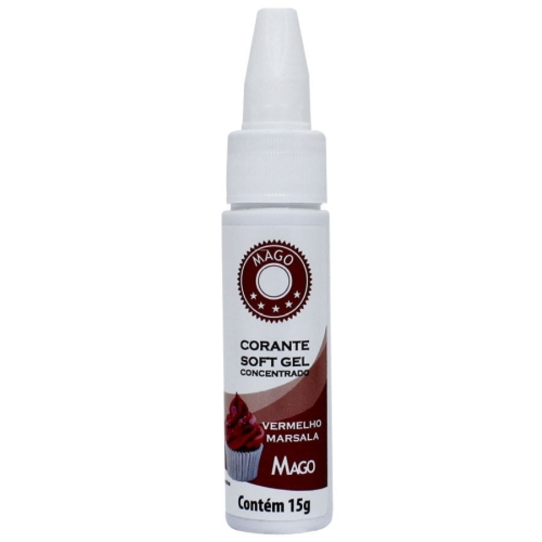 Detalhes do produto X Corante Soft Gel 15Gr Mago Vermelh Marsala