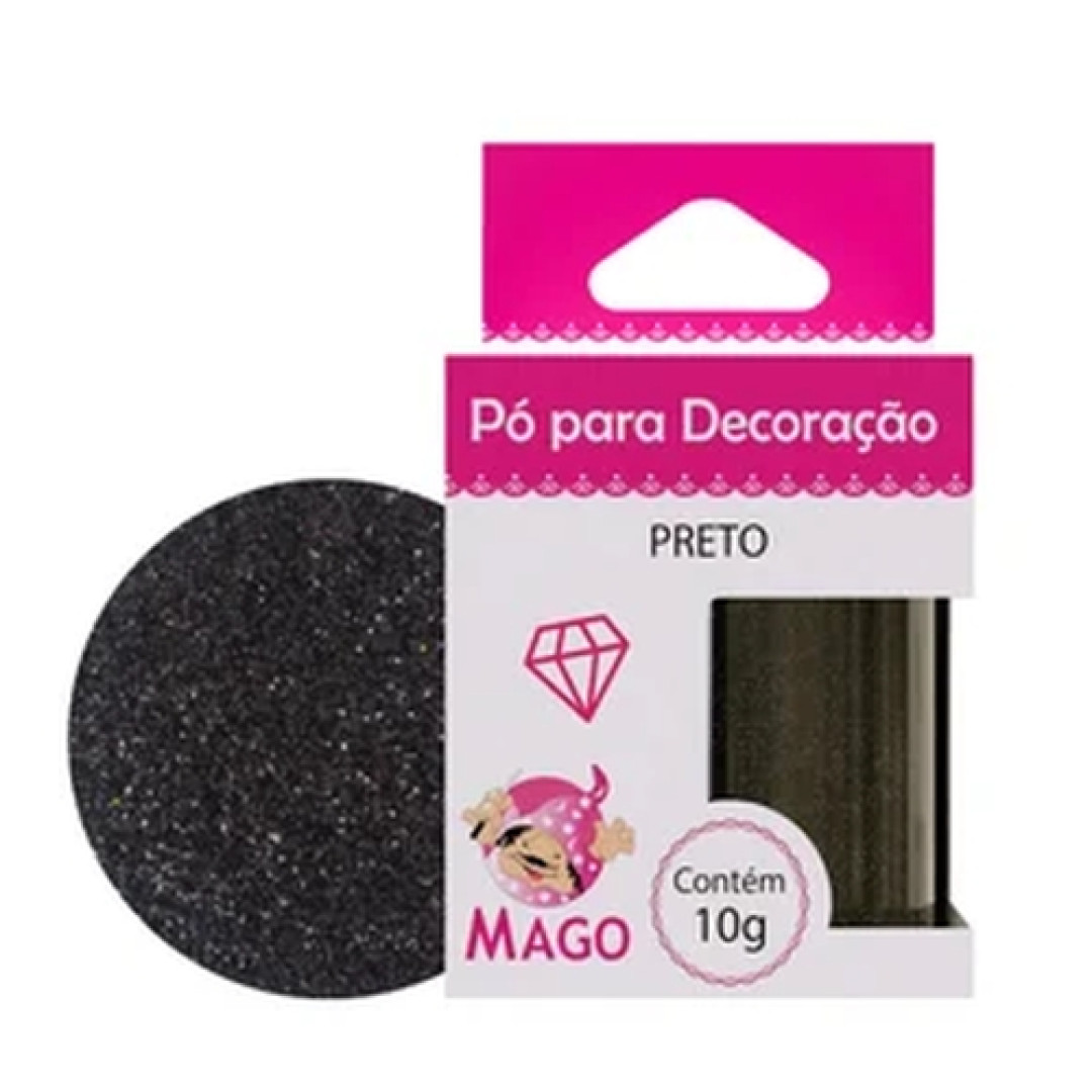 Detalhes do produto X Po P/ Decoracao 10Gr Mago Preto