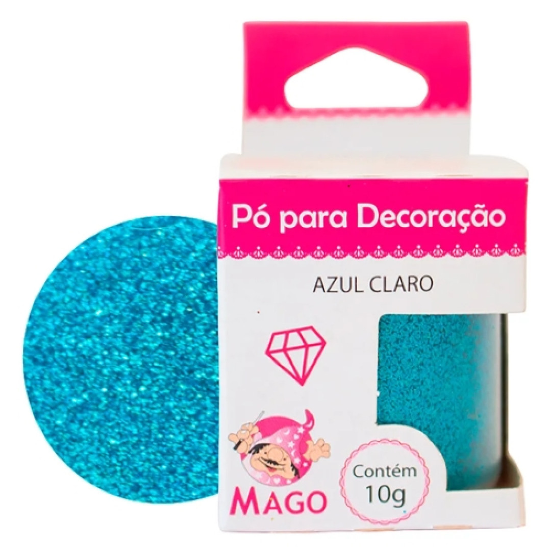 Detalhes do produto X Po P/decoracao 10Gr Mago Azul Claro