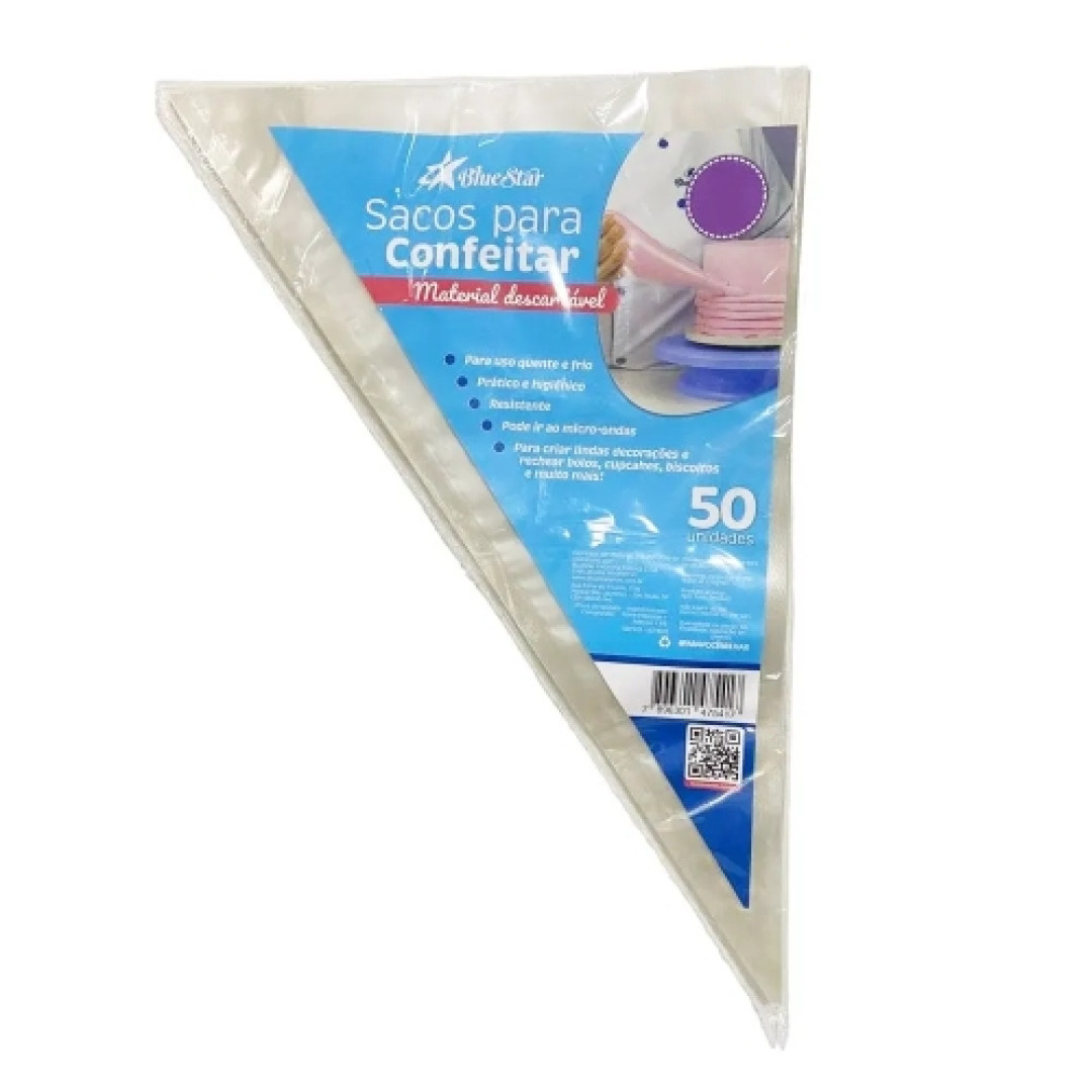 Detalhes do produto X Saco De Confeitar G 50Un Bluestar Transparente