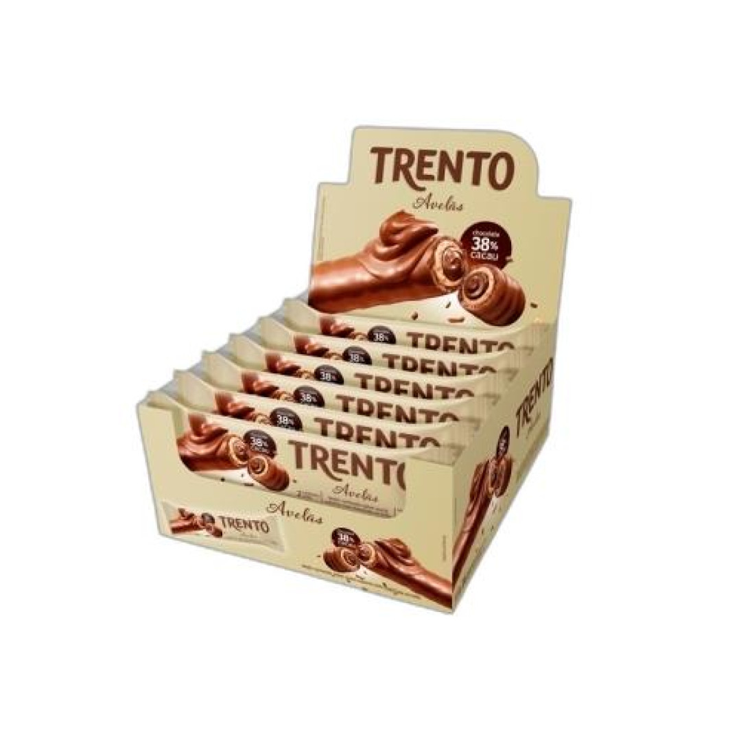 Detalhes do produto Bisc Wafer Coberto Trento 16X32Gr Peccin Avela