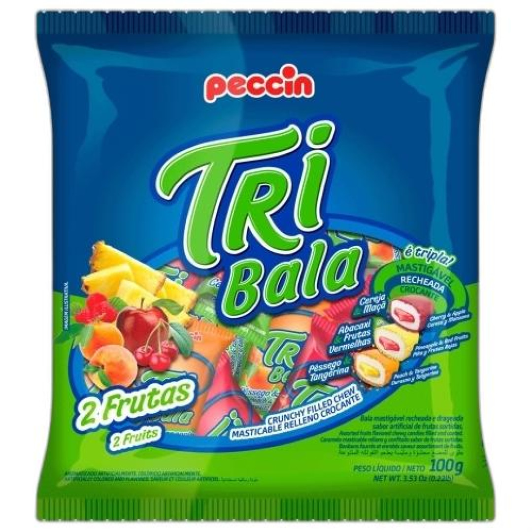Detalhes do produto Bala Mast Tribala 100Gr Peccin Sortido