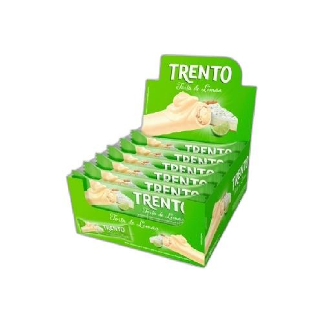 Detalhes do produto Bisc Wafer Coberto Trento 16X32Gr Peccin Torta Limao