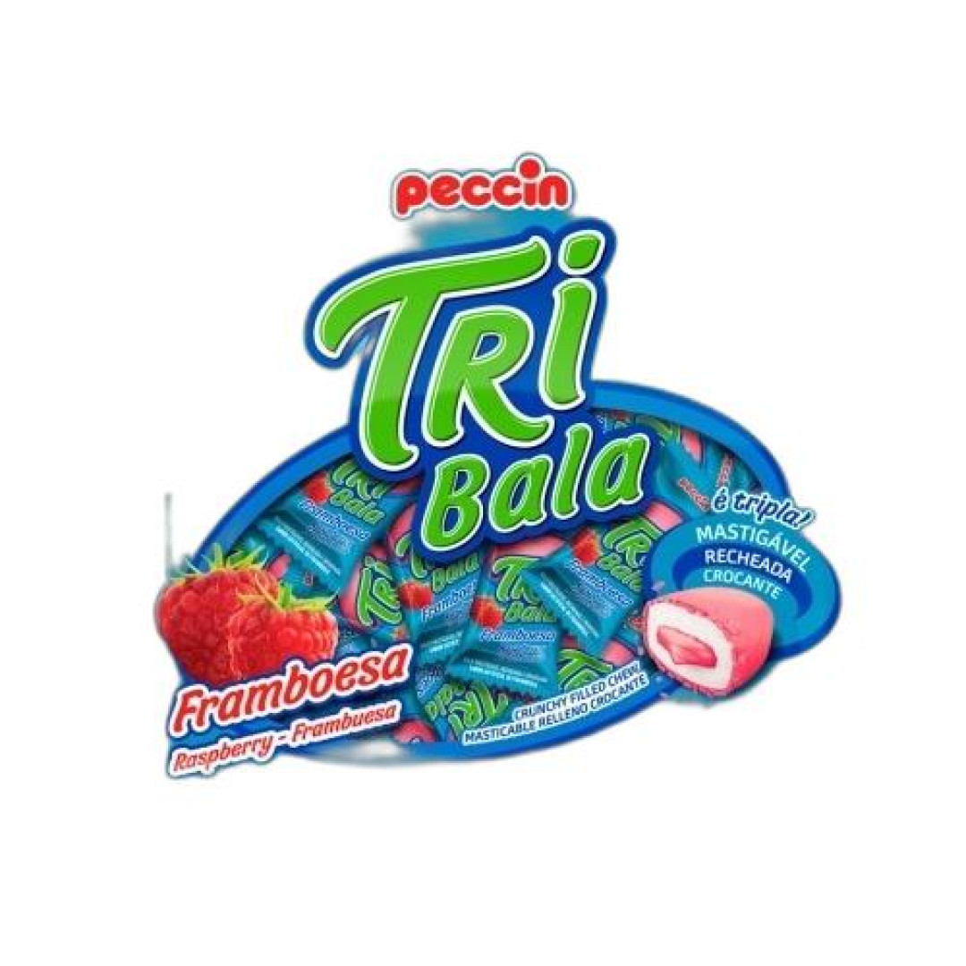 Detalhes do produto Bala Mast Tribala 500Gr Peccin Framboesa