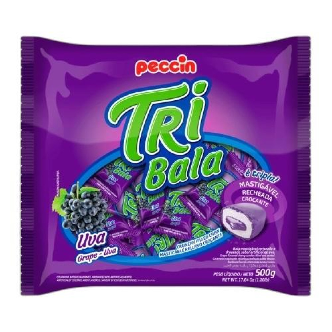 Detalhes do produto Bala Mast Tribala 500Gr Peccin Uva