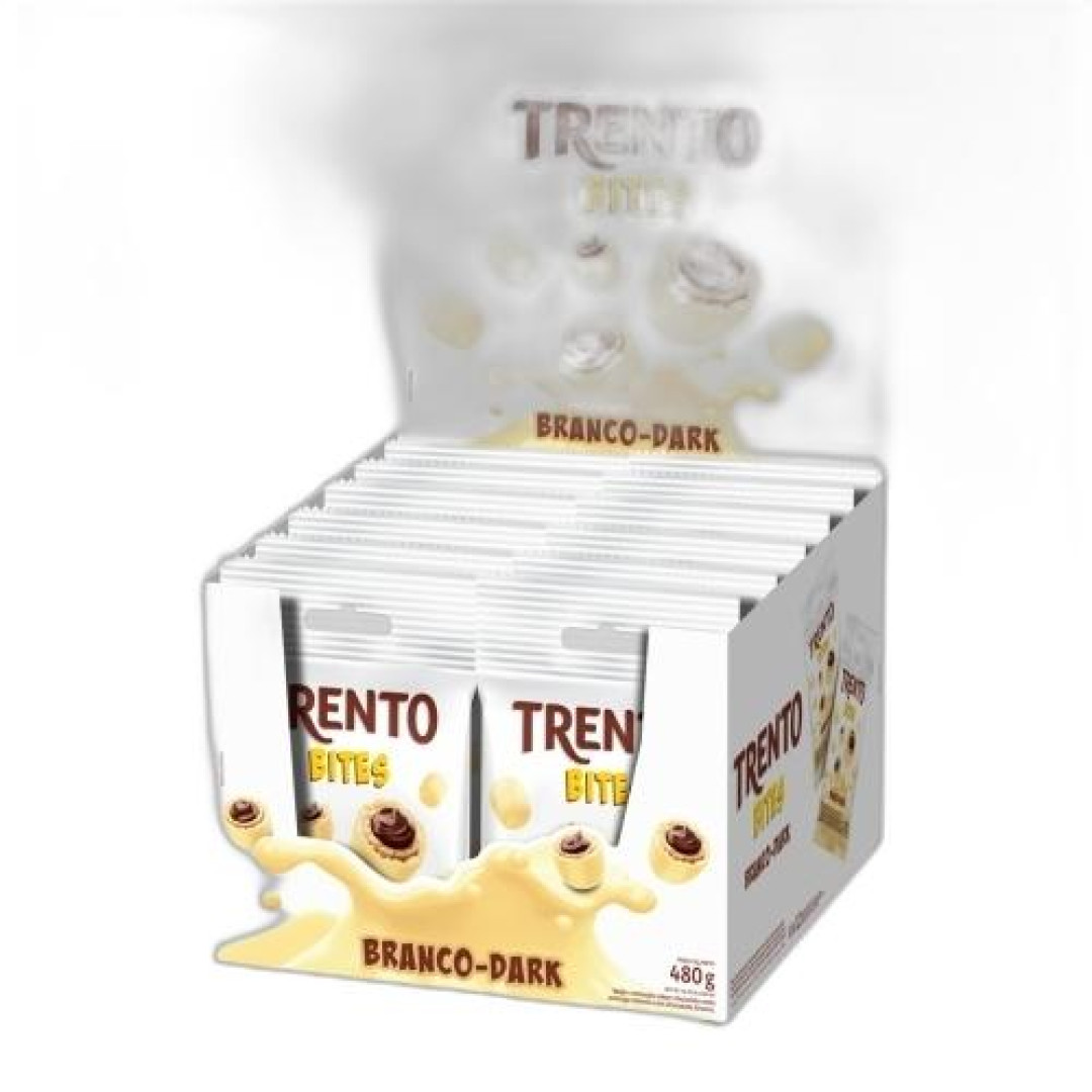 Detalhes do produto Bisc Wafer Trento Bites 12X40Gr Peccin Choc Bco