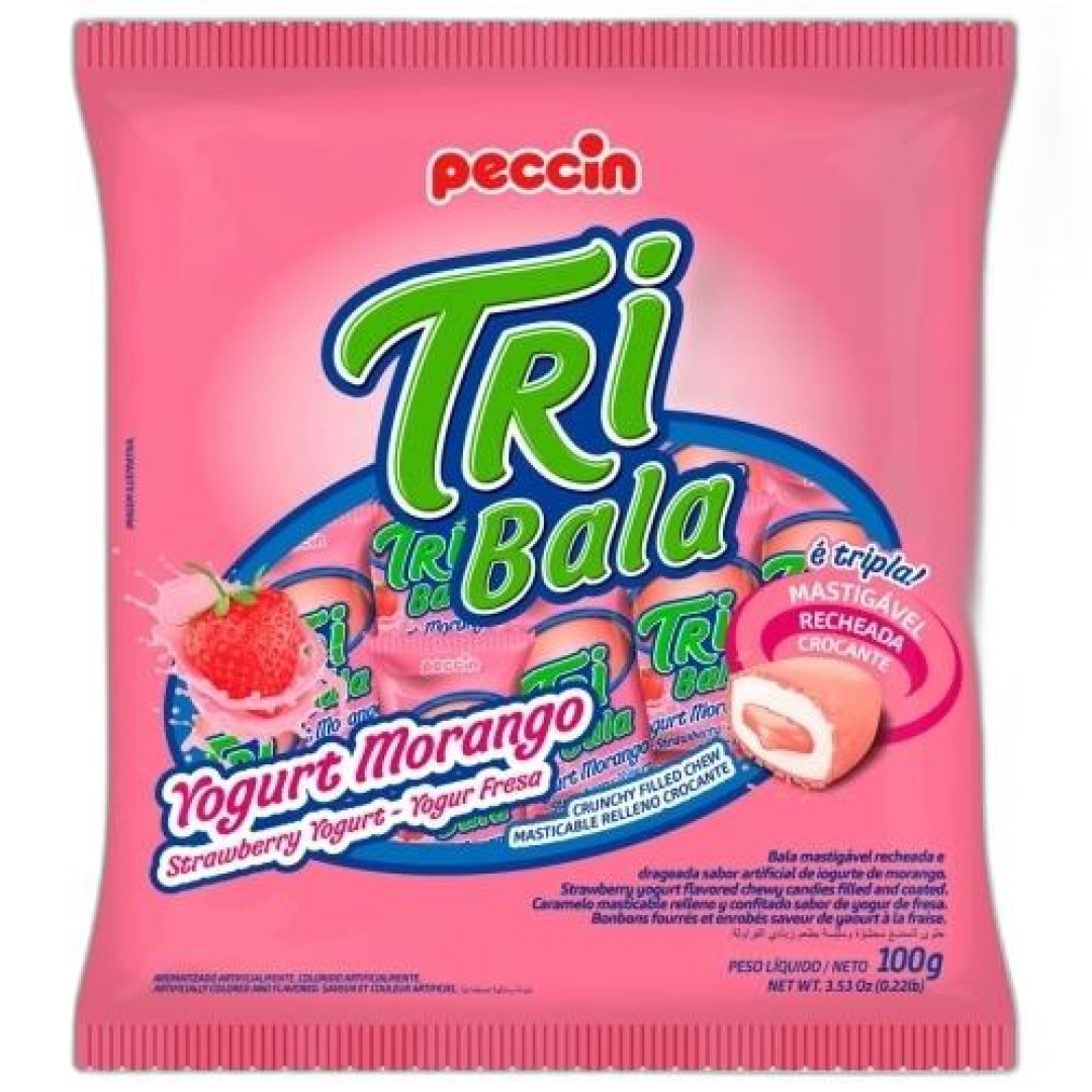 Detalhes do produto Bala Mast Tribala 100Gr Peccin Yogurte
