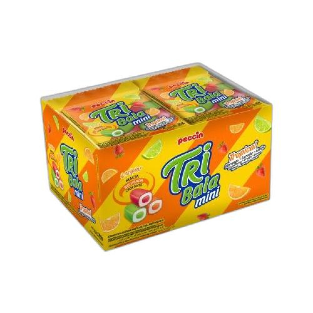 Detalhes do produto Bala Mast Tribala Mini 12X30Gr Peccin Tropical