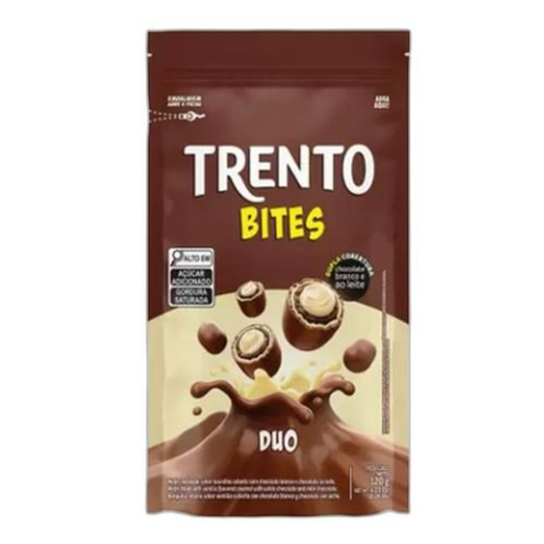 Detalhes do produto Bisc Wafer Trento Bites Duo 120Gr Peccin Ao Lei.choc Bco