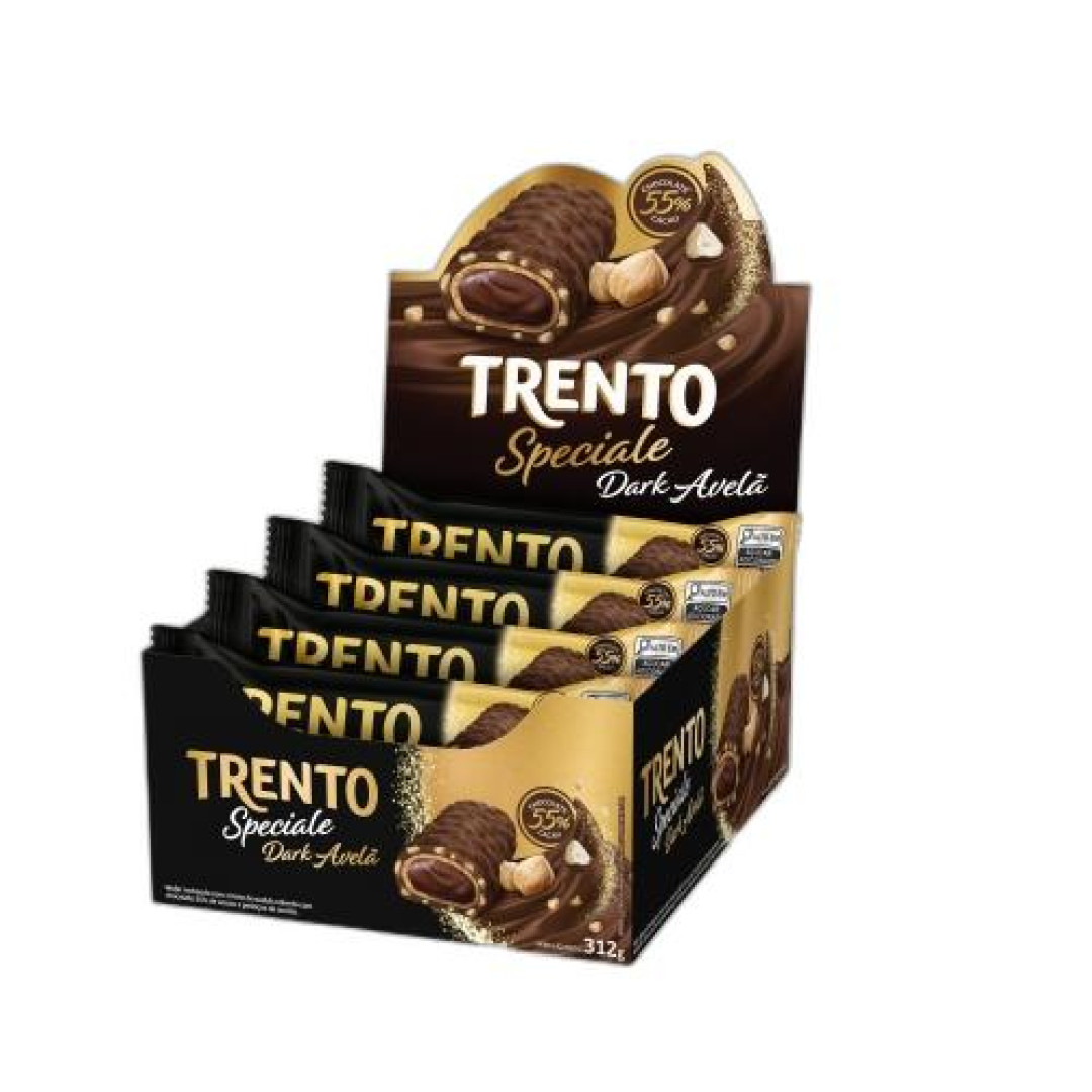 Detalhes do produto Bisc Wafer Trento Speciale 55% 12X26Gr  Dark Avela