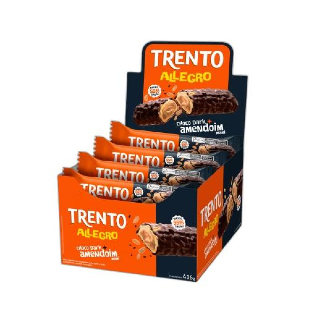 Detalhes do produto Bisc Wafer Trento Allegro 16X26Gr Peccin Choc Bco.amendo