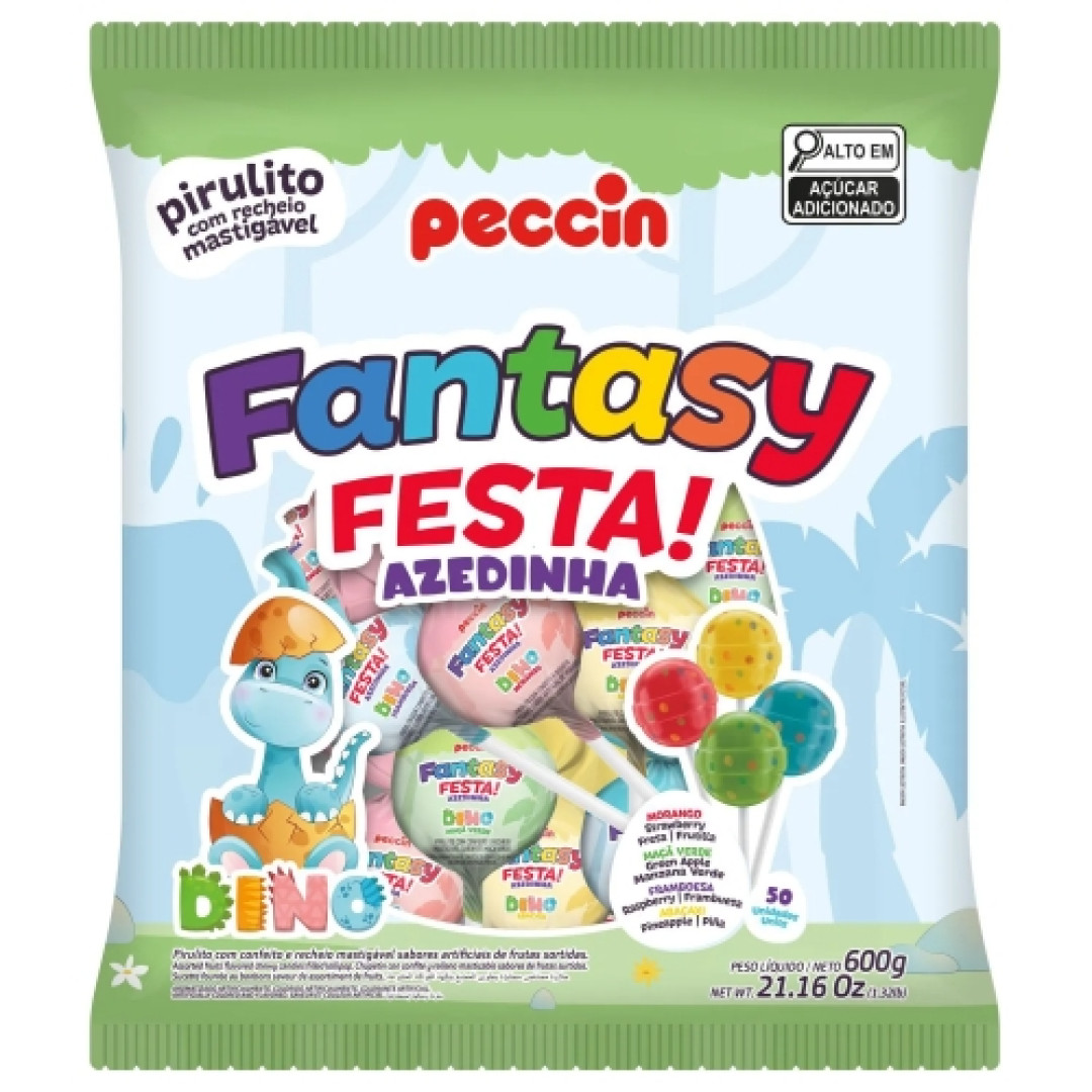 Detalhes do produto Pirl Fantasy Festa Azedinho 600G Peccin Sortido