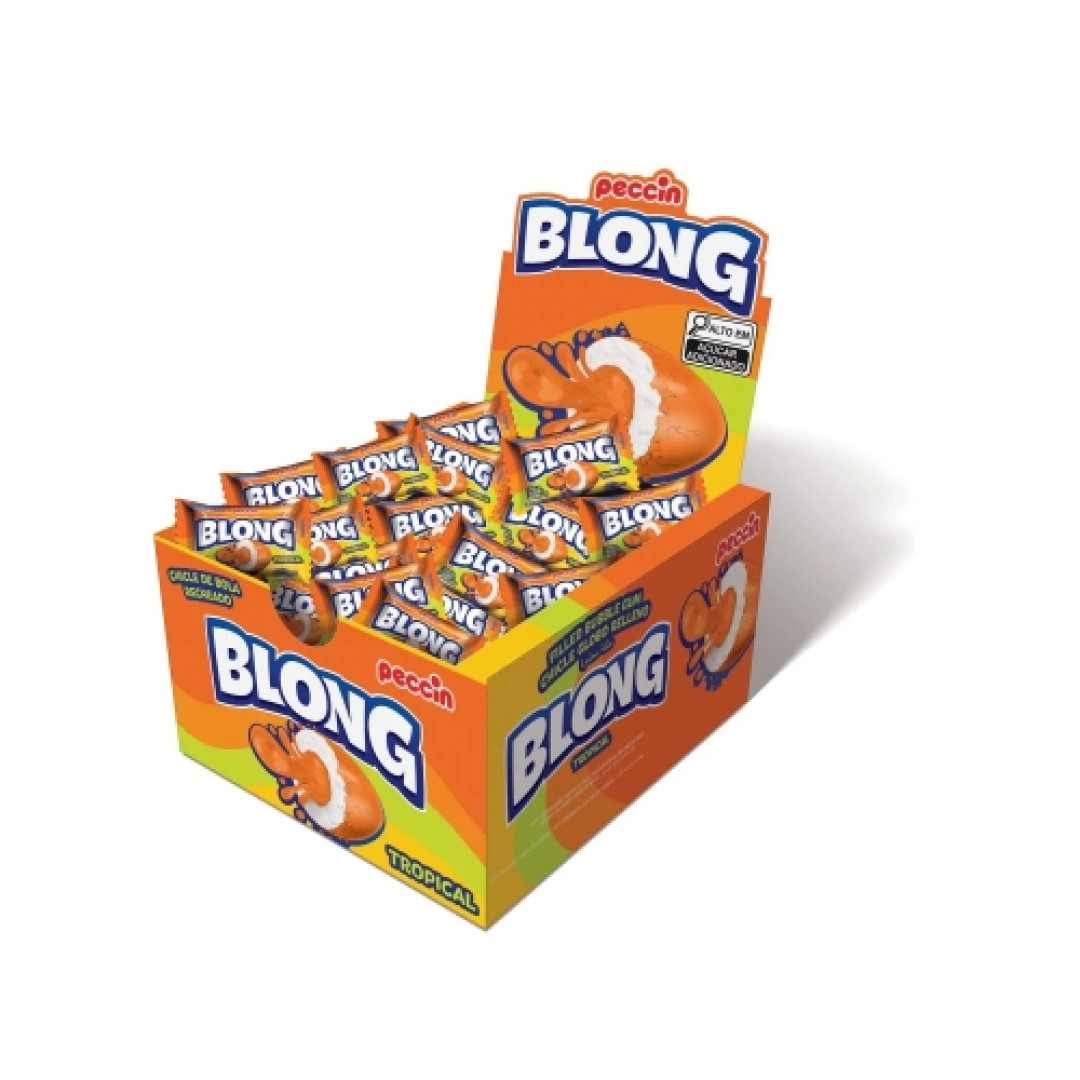 Detalhes do produto Chicle Blong 40Un Peccin Tropical