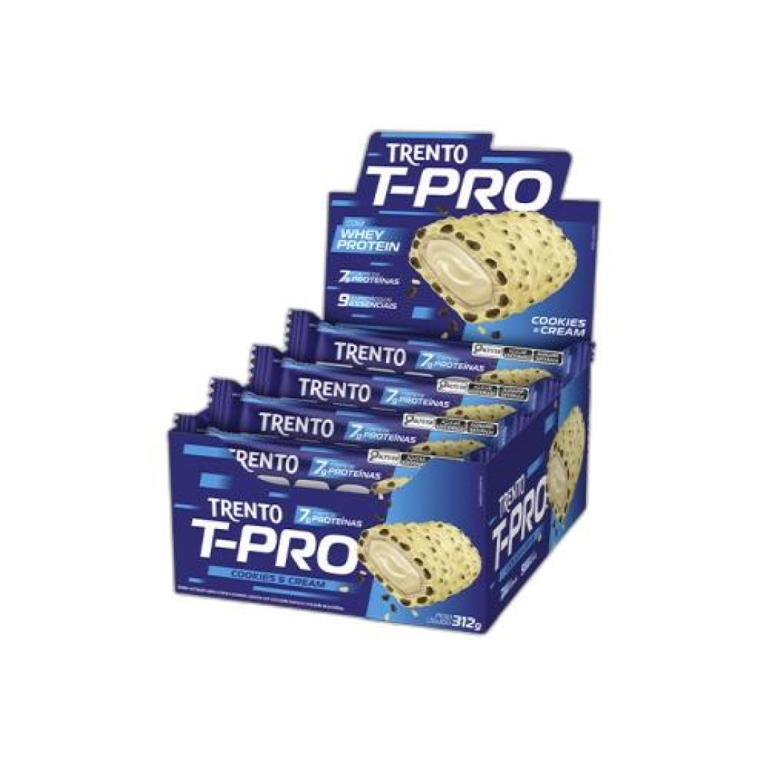 Detalhes do produto Bisc Wafer Trento T-Pro 12X26Gr Peccin Cookies Cream