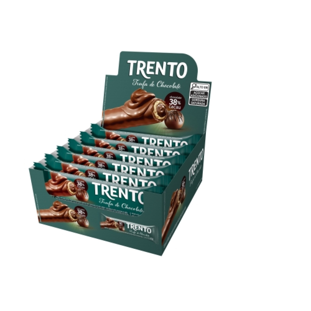 Detalhes do produto Bisc Wafer Coberto Trento 16X32Gr Peccin Trufa