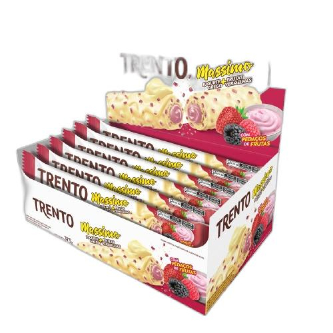 Detalhes do produto Bisc Wafer Trento Massimo 15X25Gr Peccin Iogurt Fruta Vm