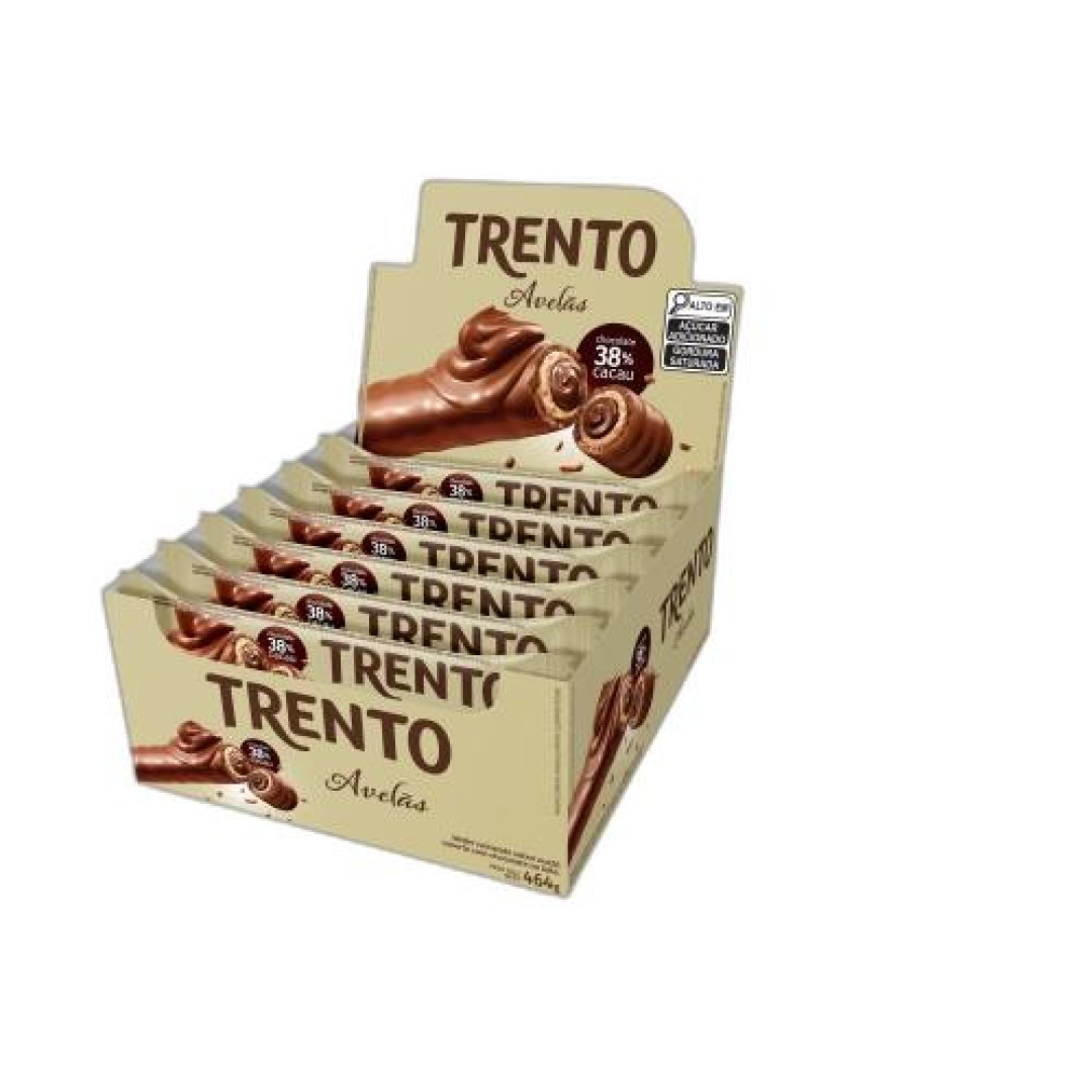 Detalhes do produto Bisc Wafer Coberto Trento 16X29Gr Peccin Avela