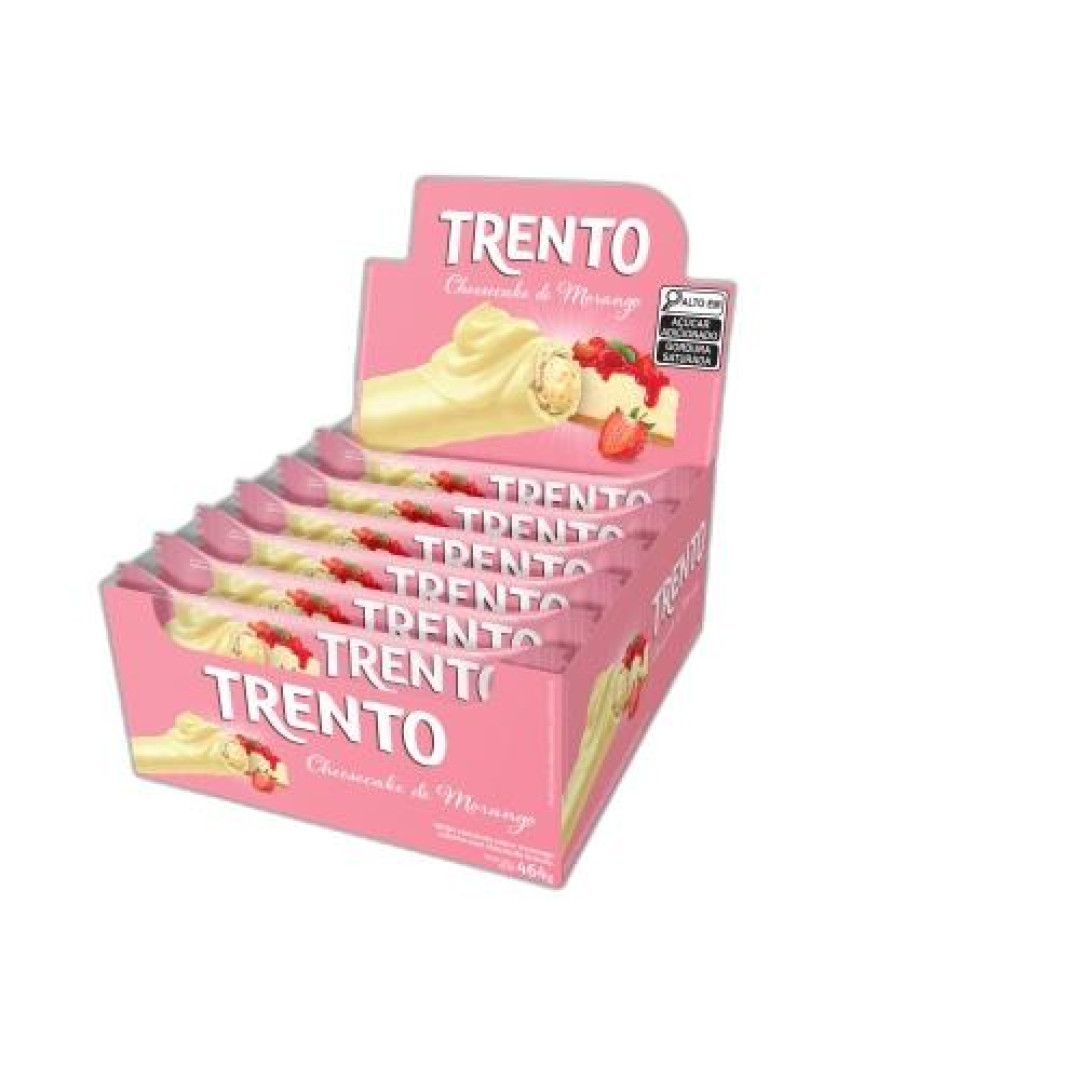 Detalhes do produto Bisc Wafer Coberto Trento 16X29Gr Peccin Cheesecake Mor