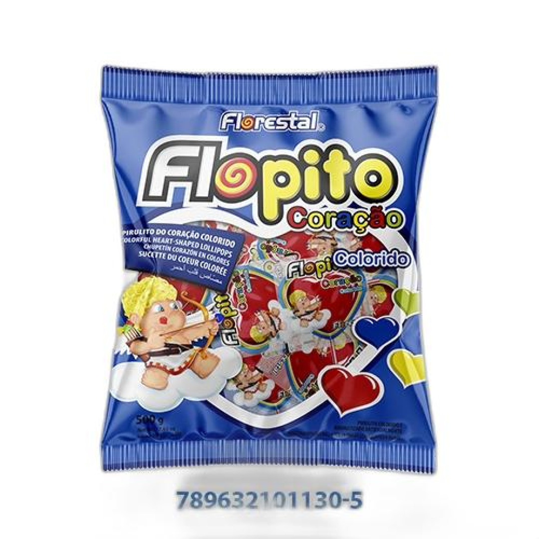 Detalhes do produto Pirl Flopito Coracao 50Un Florestal Colorido