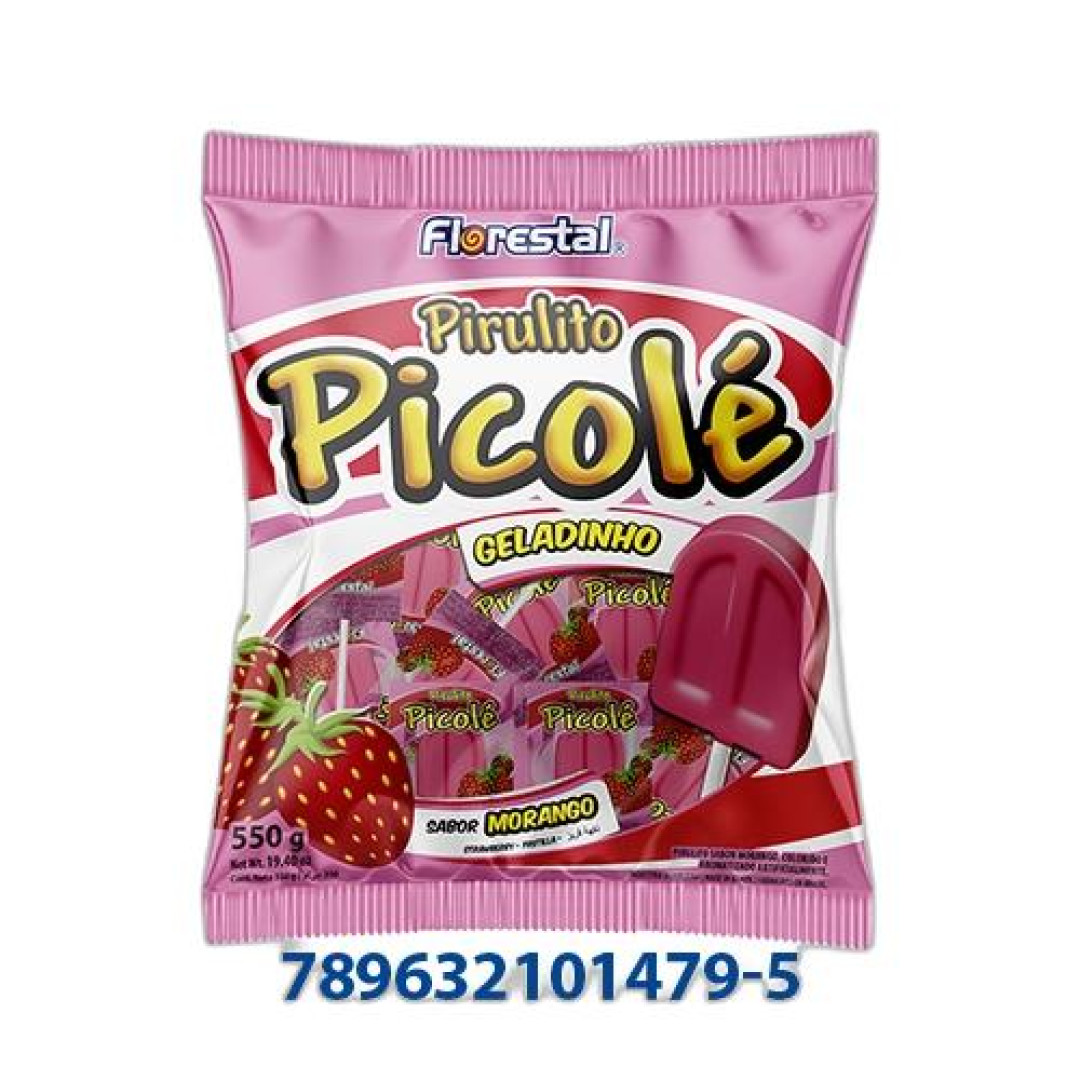 Detalhes do produto Pirl Picole 50Un Florestal Morango