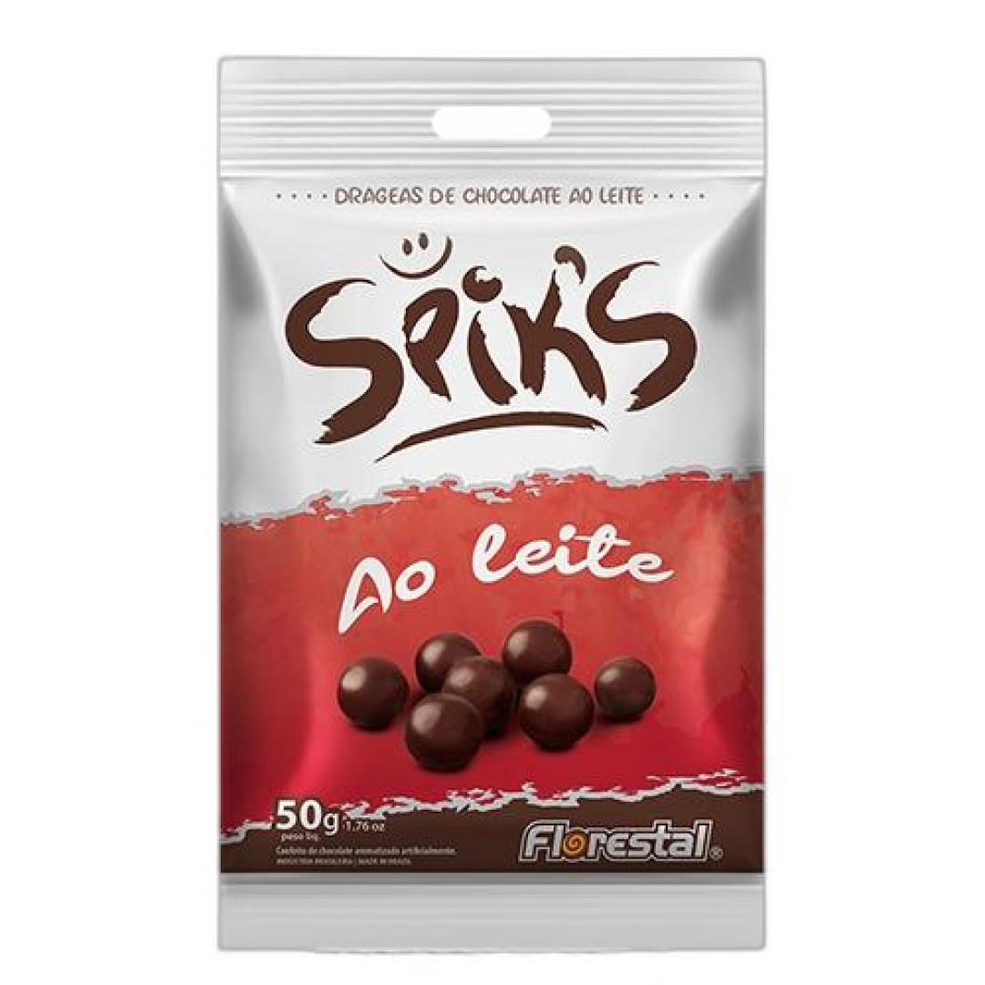 Detalhes do produto Choc Spiks 50Gr Florestal Ao Leite