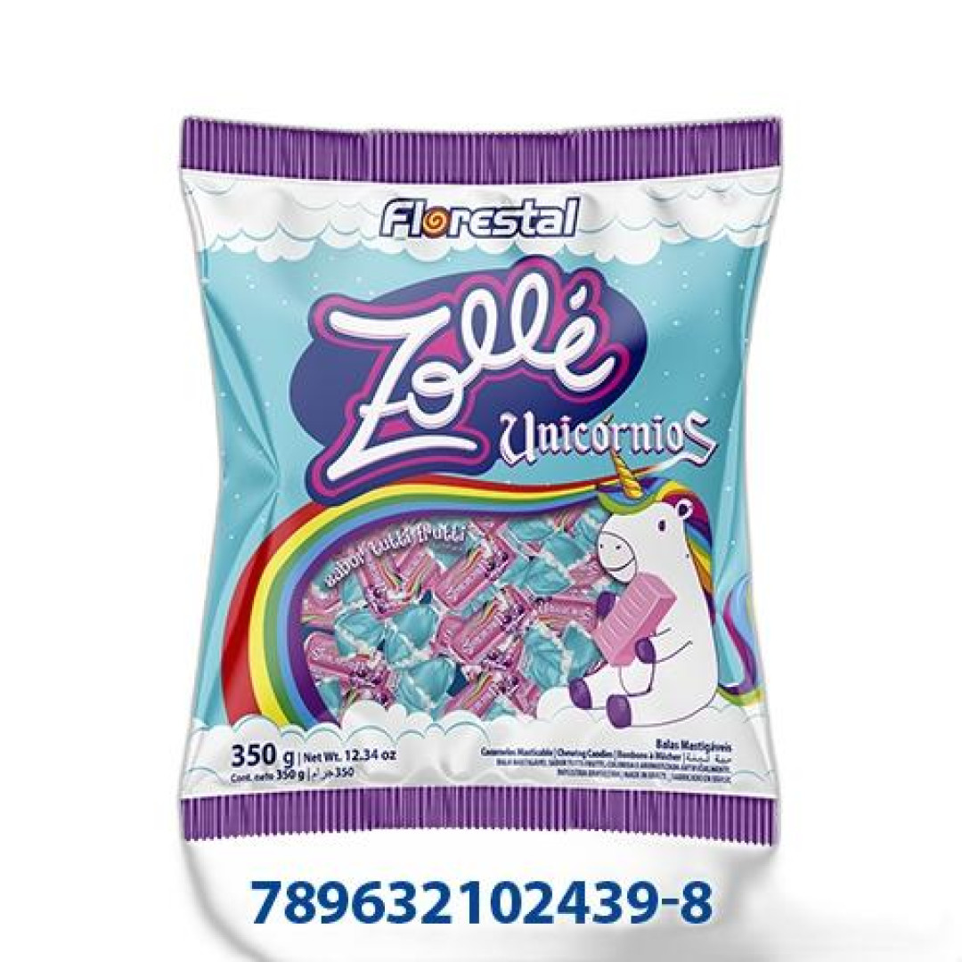 Detalhes do produto Bala Mast Zolle Unicornios 350Gr Florest Tutti Frutti