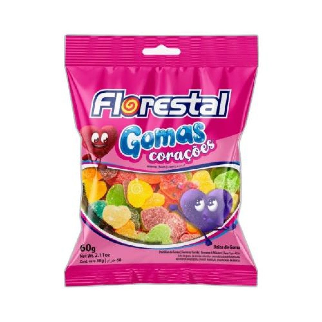 Detalhes do produto Goma Coracao 60Gr Florestal Sortidos