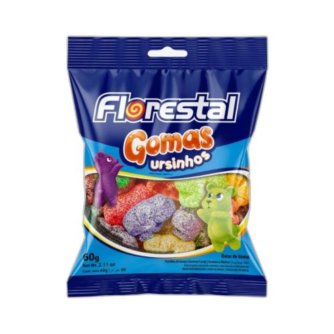 Detalhes do produto Goma Ursinhos 60Gr Florestal Sortido