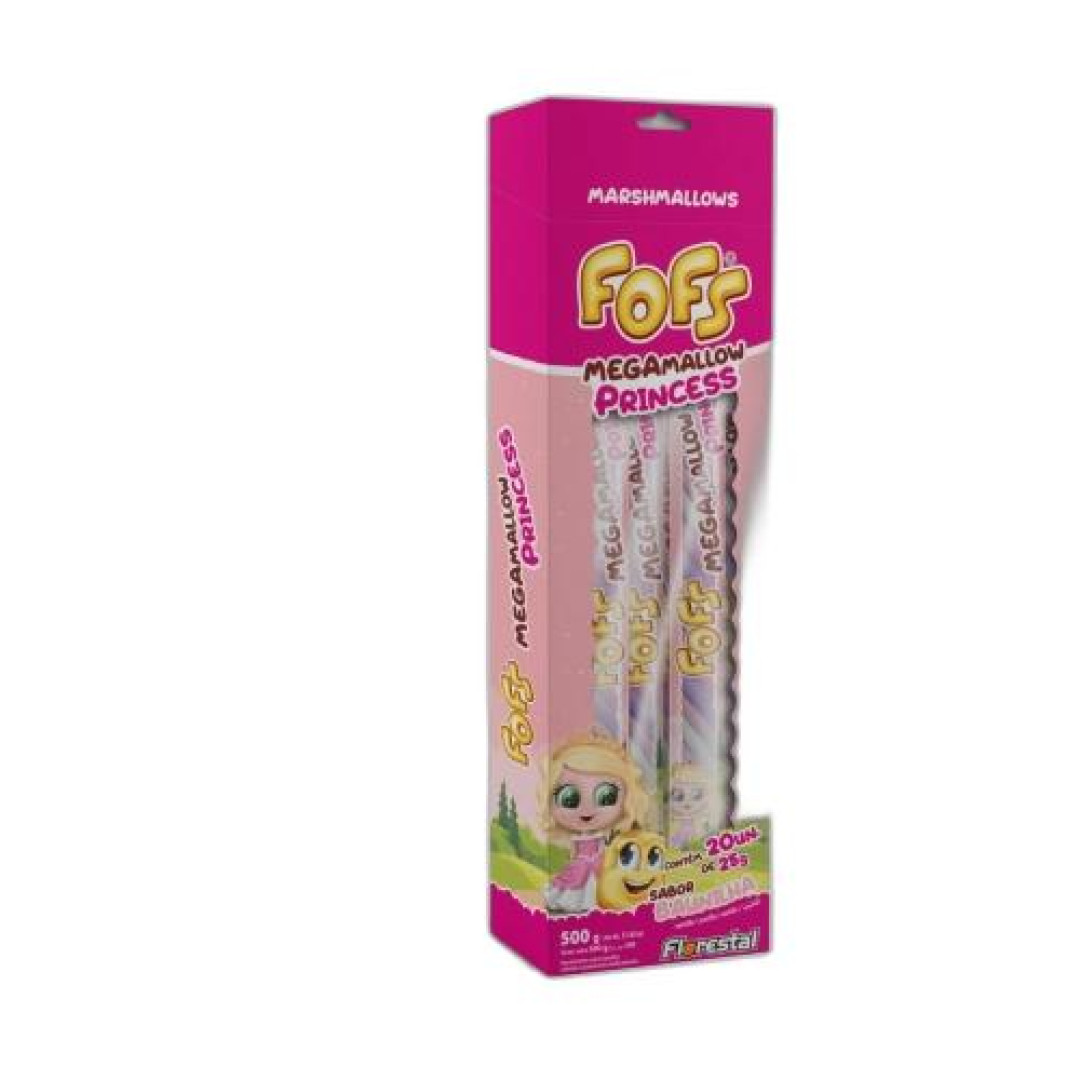 Detalhes do produto Marsh Fofs Megamallow Princess 500Gr Flo Baunilha