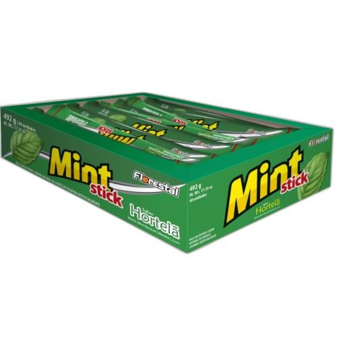 Detalhes do produto Bala Mast Mint Stick Dp 40X12,3Gr Flores Hortela
