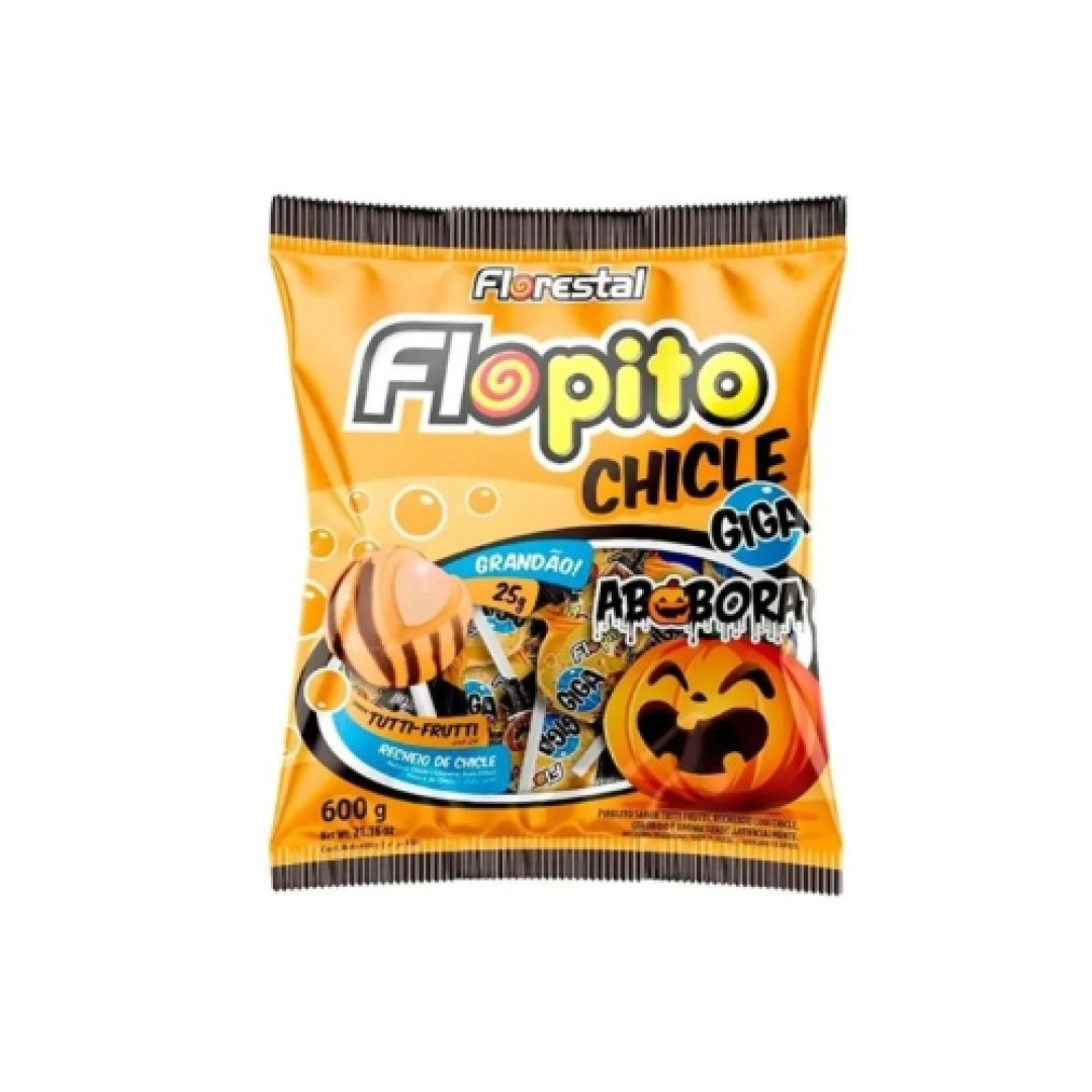 Detalhes do produto Pirl Chicle Flopito Giga Abob 600Gr Flor Tutti Frutti