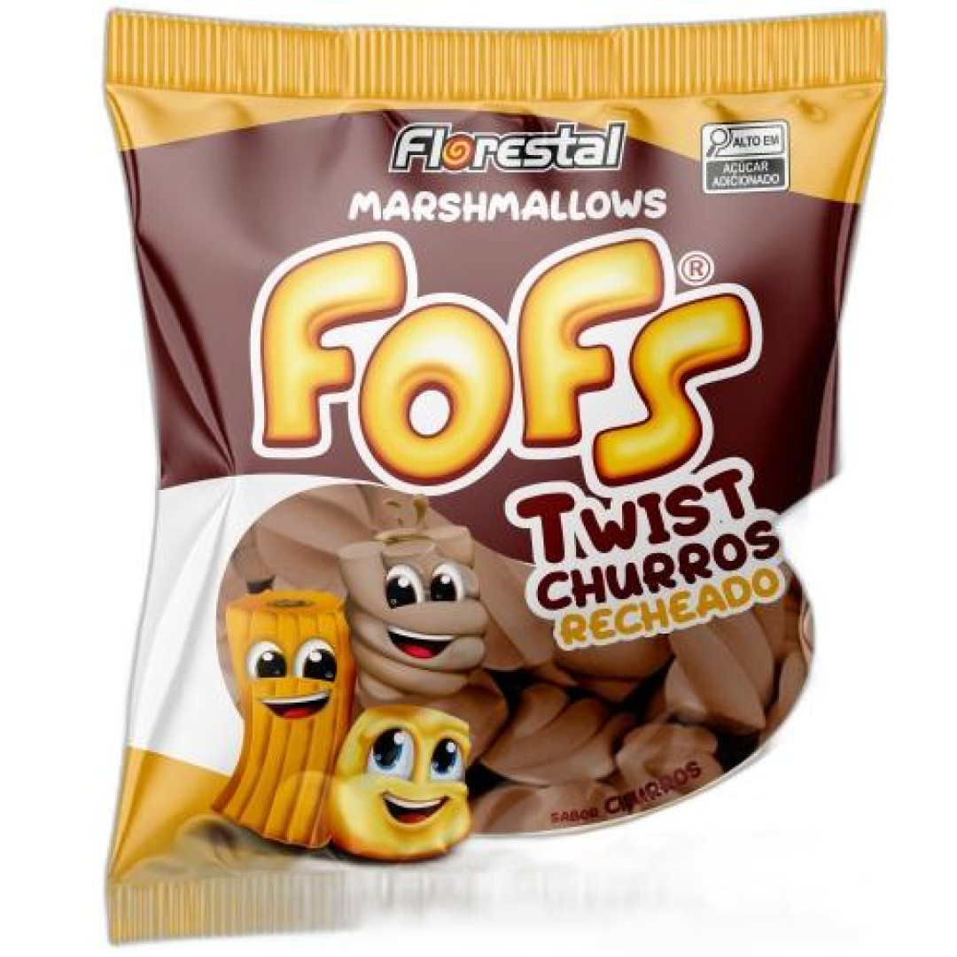 Detalhes do produto Marshmallow Rech Fofs Twist 220Gr Flores Churros