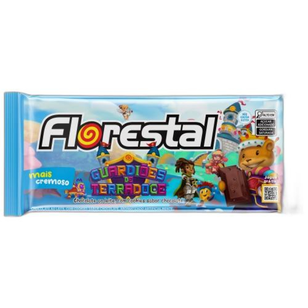 Detalhes do produto Choc Guardioes De Terradoce 80Gr Florest Ao Leite.cookie