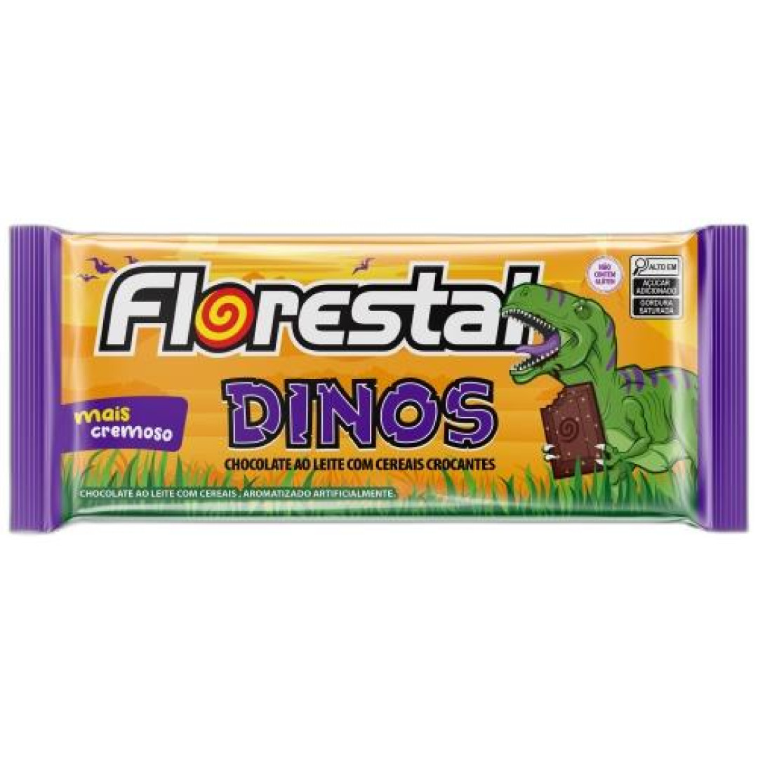 Detalhes do produto Choc Dinos 80Gr Florestal Ao Leite Crocan