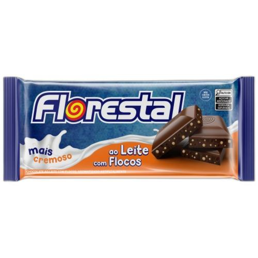 Detalhes do produto Choc 80Gr Florestal Ao Leite.flocos