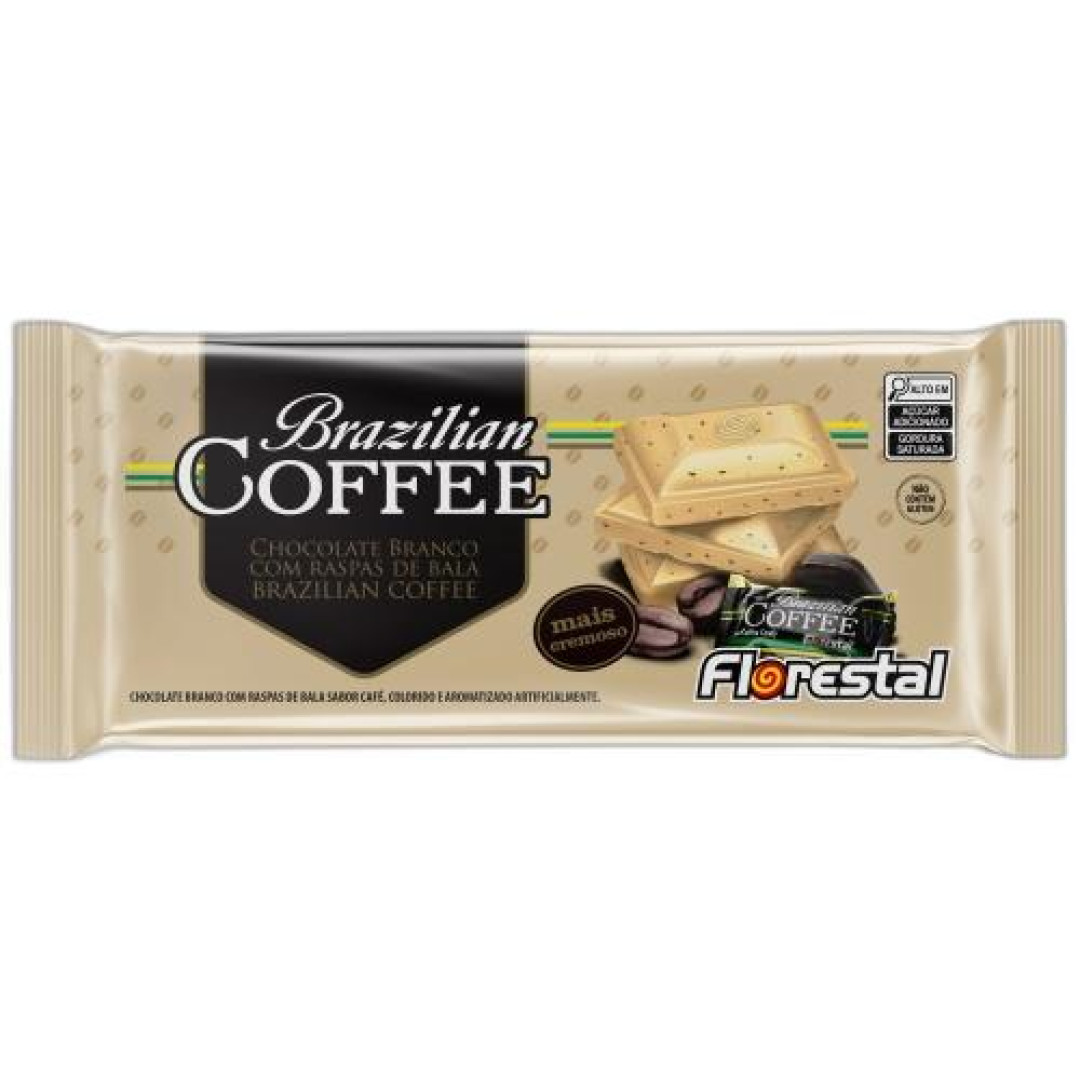 Detalhes do produto Choc Brazilian Coffee 80Gr Florestal Choc Bco.cafe