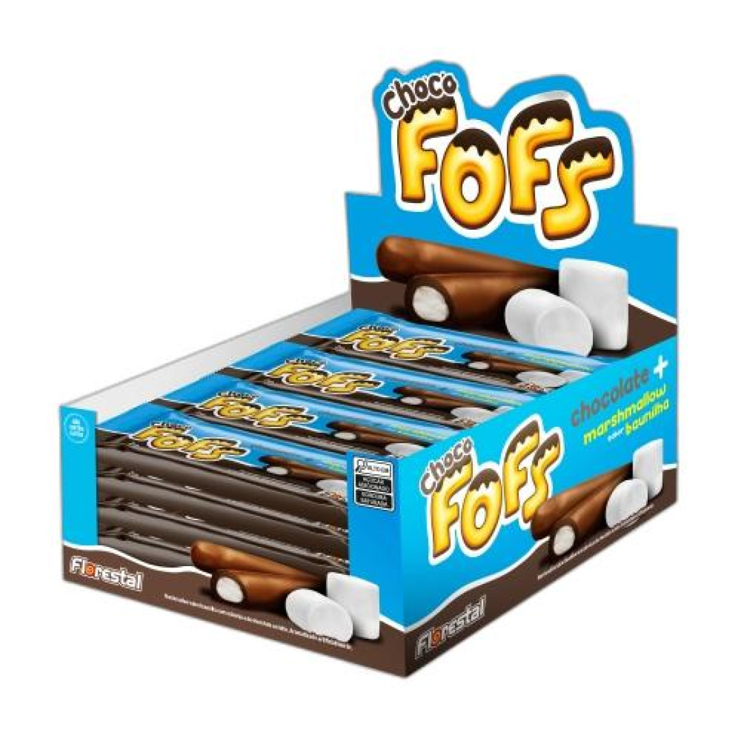 Detalhes do produto Marshmallow Cob Choc  Fofs 16X18Gr Flore Baunilha
