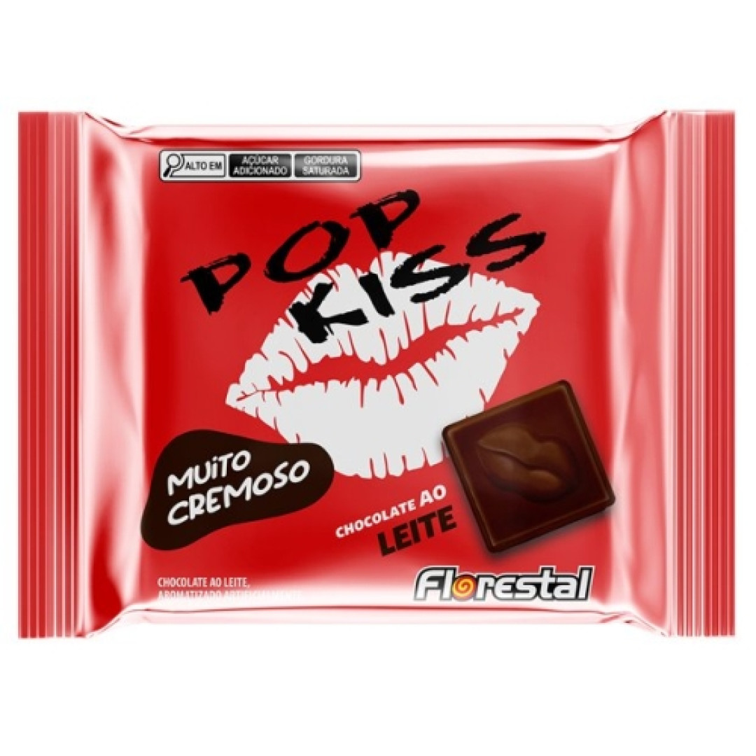 Detalhes do produto Choc Pop Kiss 60Gr Florestal Ao Leite