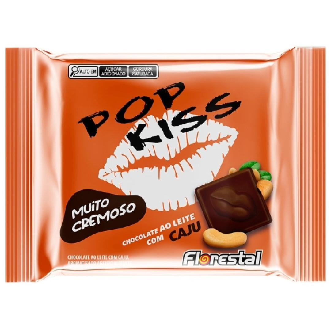 Detalhes do produto Choc Pop Kiss 60Gr Florestal Choc.castanha