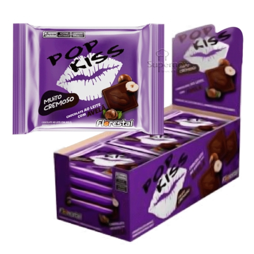 Detalhes do produto Choc Pop Kiss 15X20Gr Florestal Choc.avela