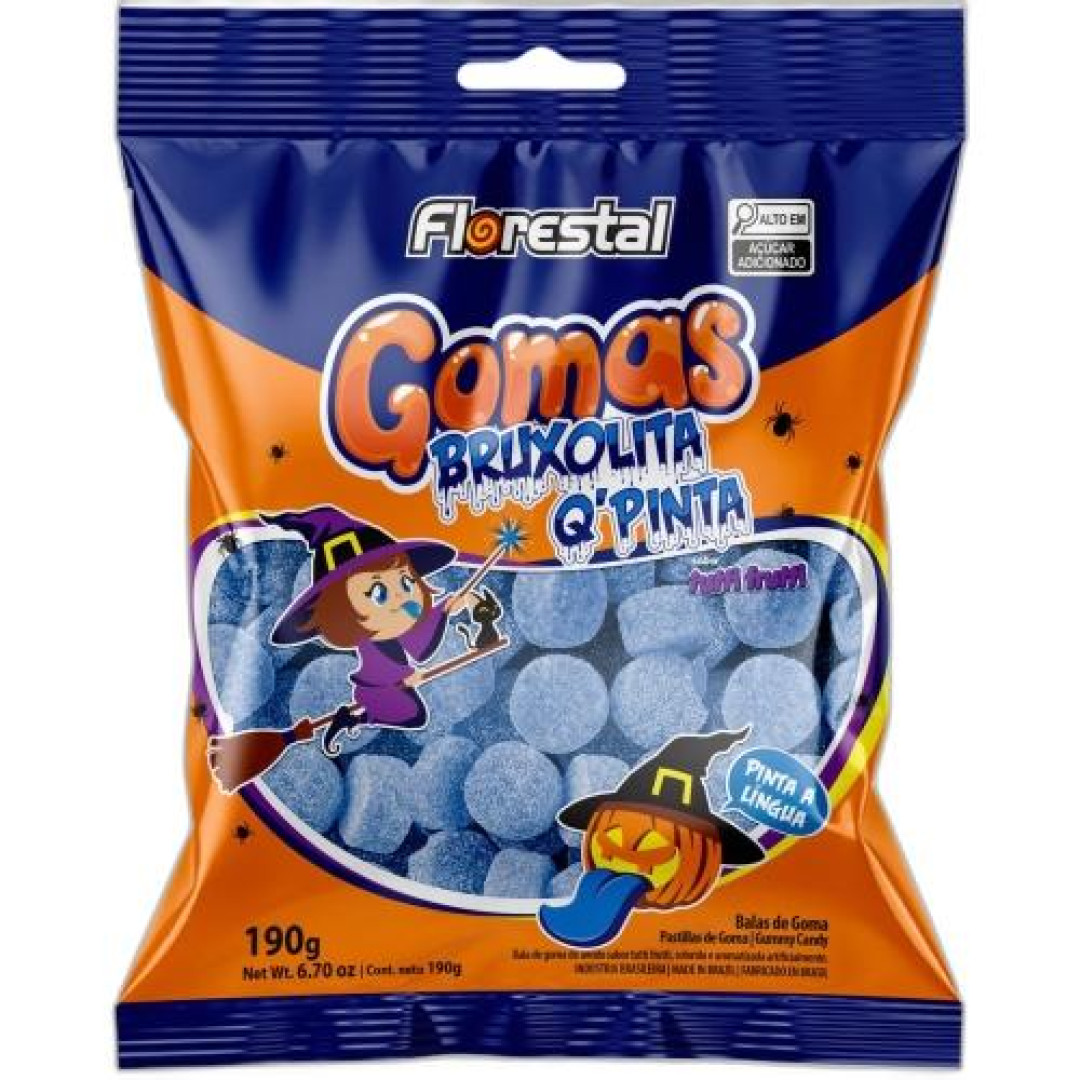 Detalhes do produto Goma Bruxolita 190Gr Florestal Tutti Frutti