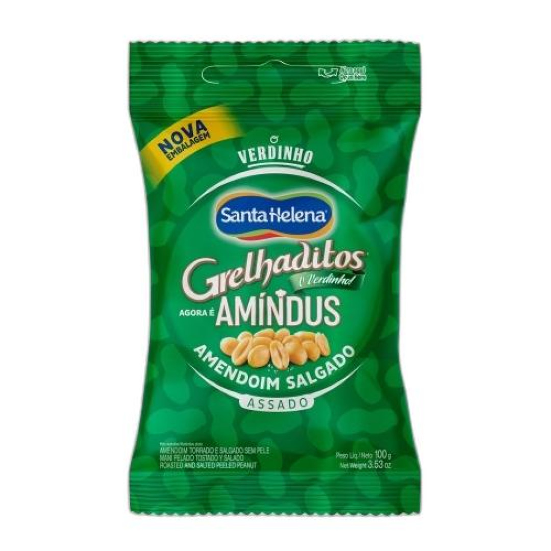 Detalhes do produto Amendoim Grelhaditos 100Gr Sta Helena Sem Pele